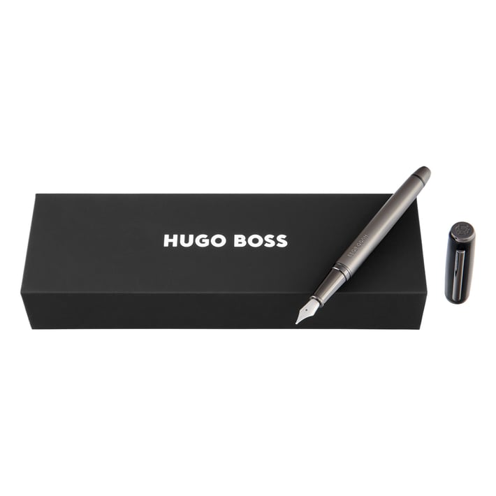 Hugo Boss Писалка Pace, черно-сива