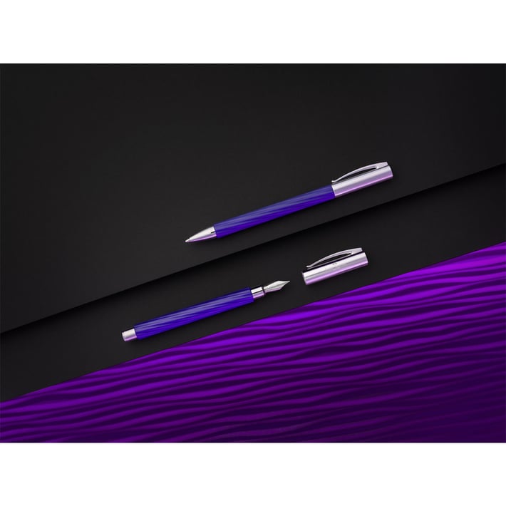 Faber-Castell Химикалка Ambition Midnight Mauve, M, лилава