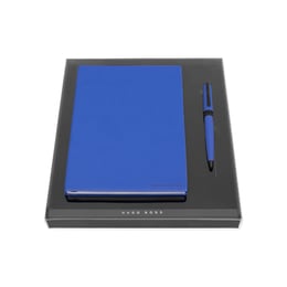 Hugo Boss Комплект химикалка и тефтер Blue, B5, сини