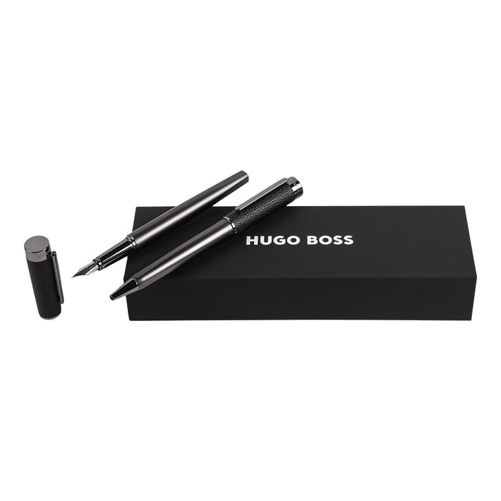 Hugo Boss Комплект химикалка и писалка Corium, черни