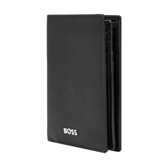 Hugo Boss Калъф за карти Classic Grained, с 16 отделения, черен