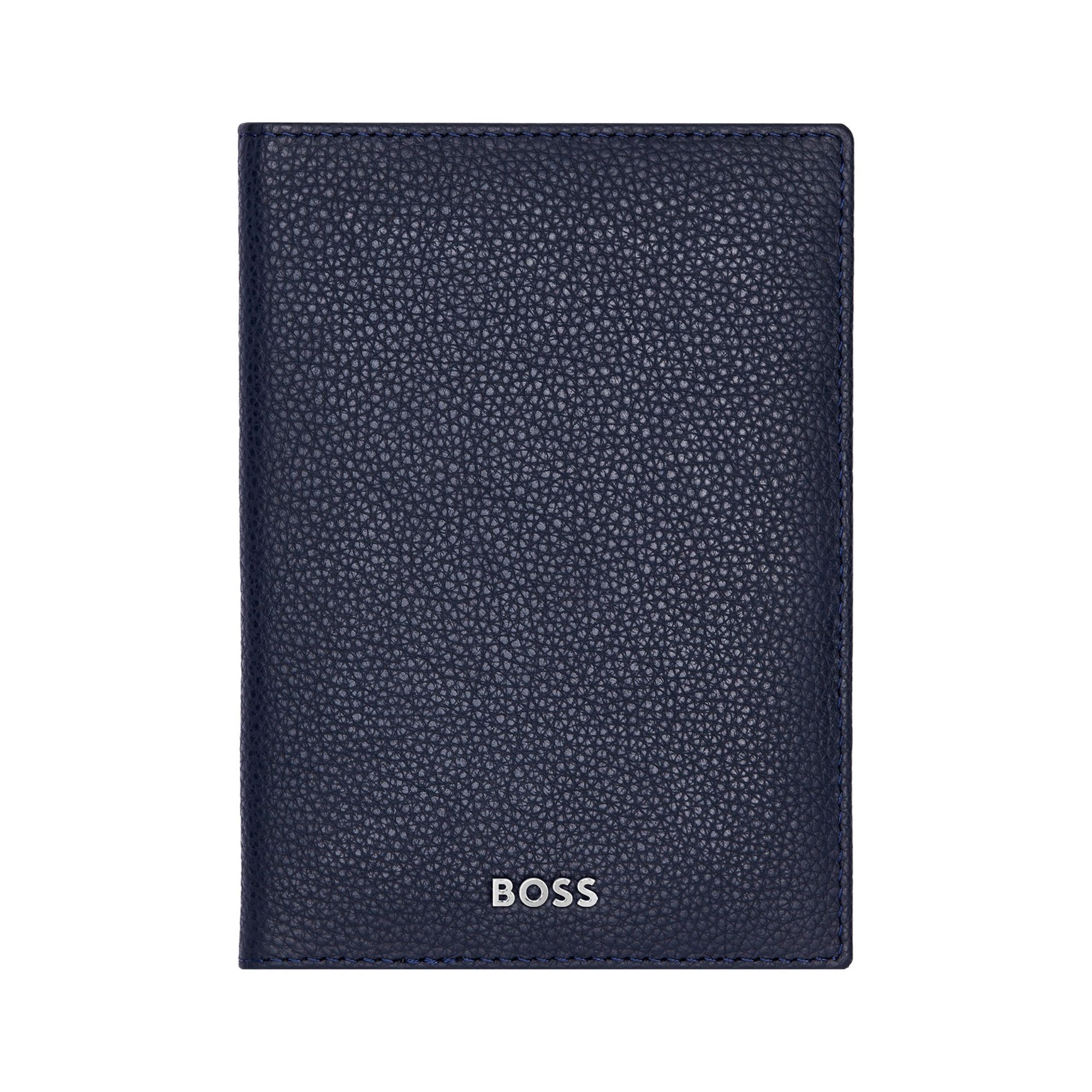 Hugo Boss Калъф за паспорт Classic Grained, тъмносин