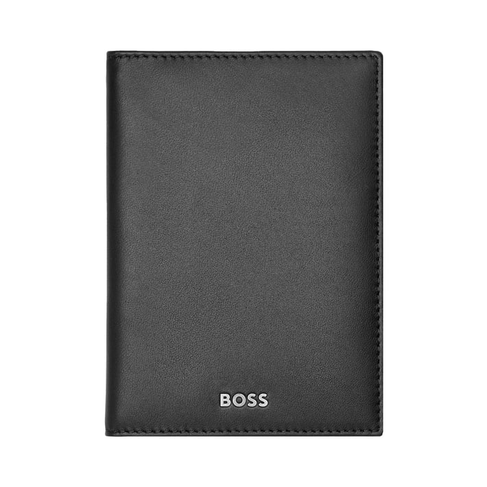 Hugo Boss Калъф за карти Classic Smooth, с 16 отделения, черен