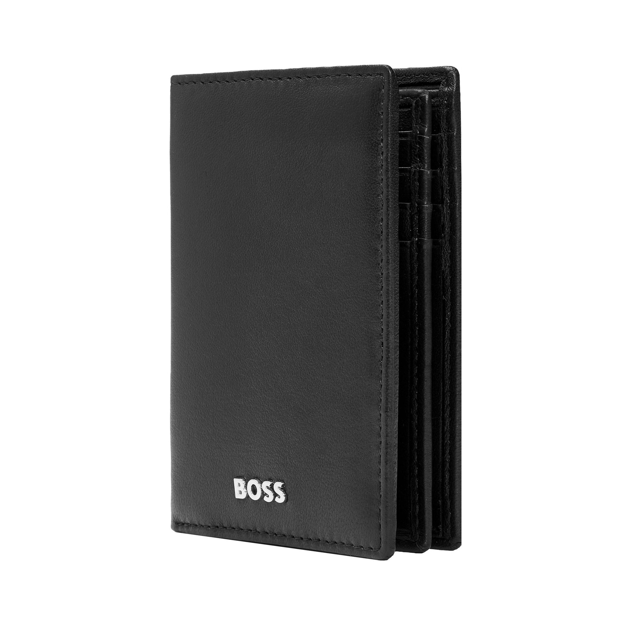 Hugo Boss Калъф за карти Classic Smooth, с 16 отделения, черен