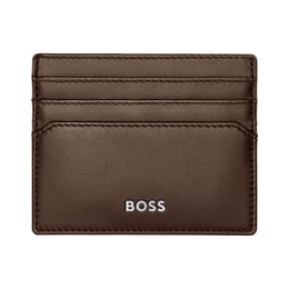 Hugo Boss Калъф за карти Classic Smooth, с 6 отделения, кафяв