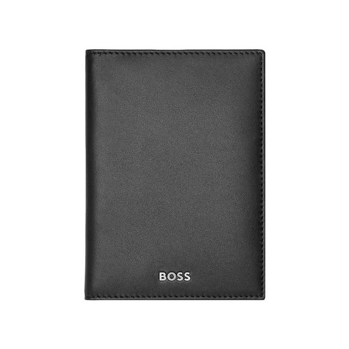 Hugo Boss Калъф за карти Classic Smooth, с 8 отделения, черен