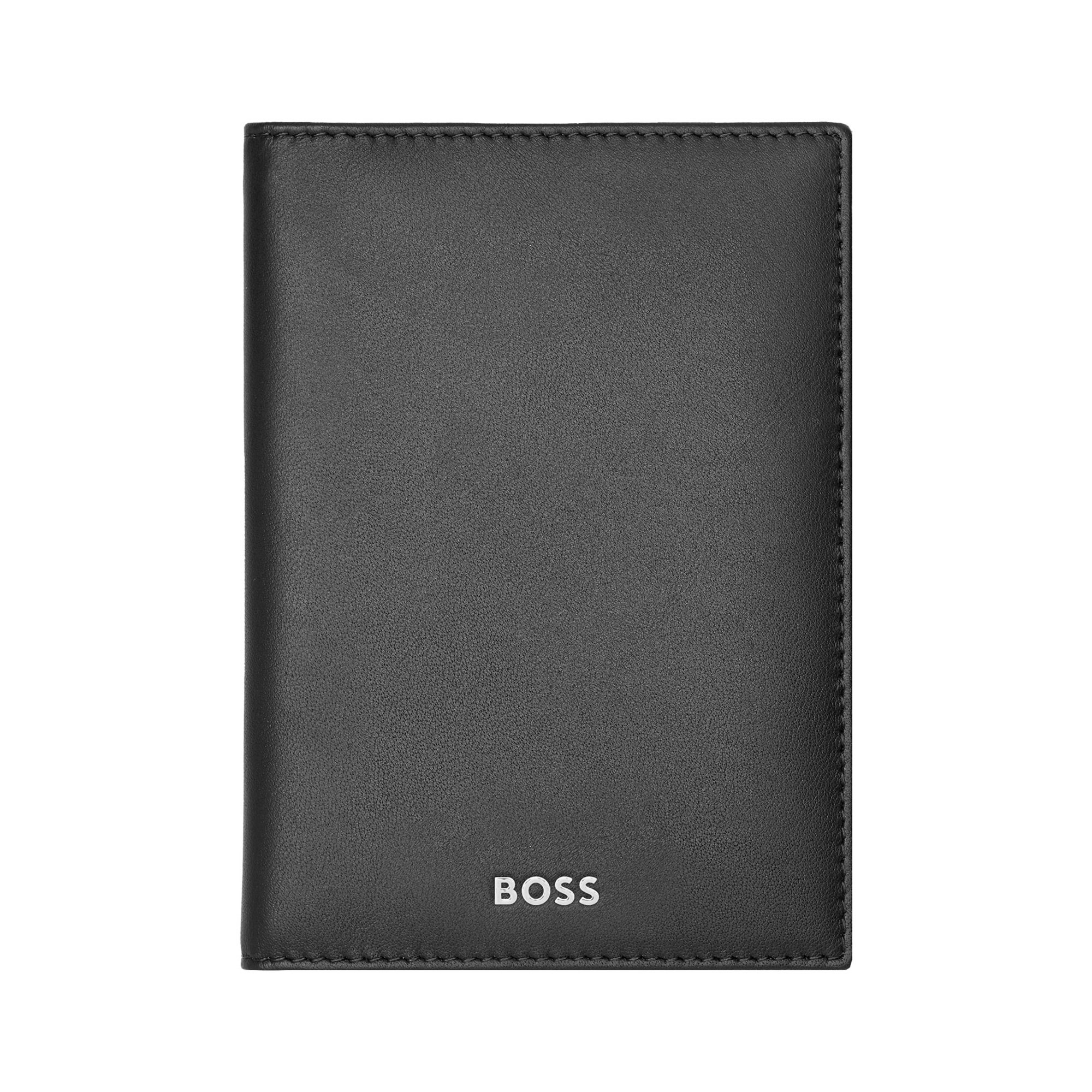 Hugo Boss Калъф за паспорт Classic Smooth, черен