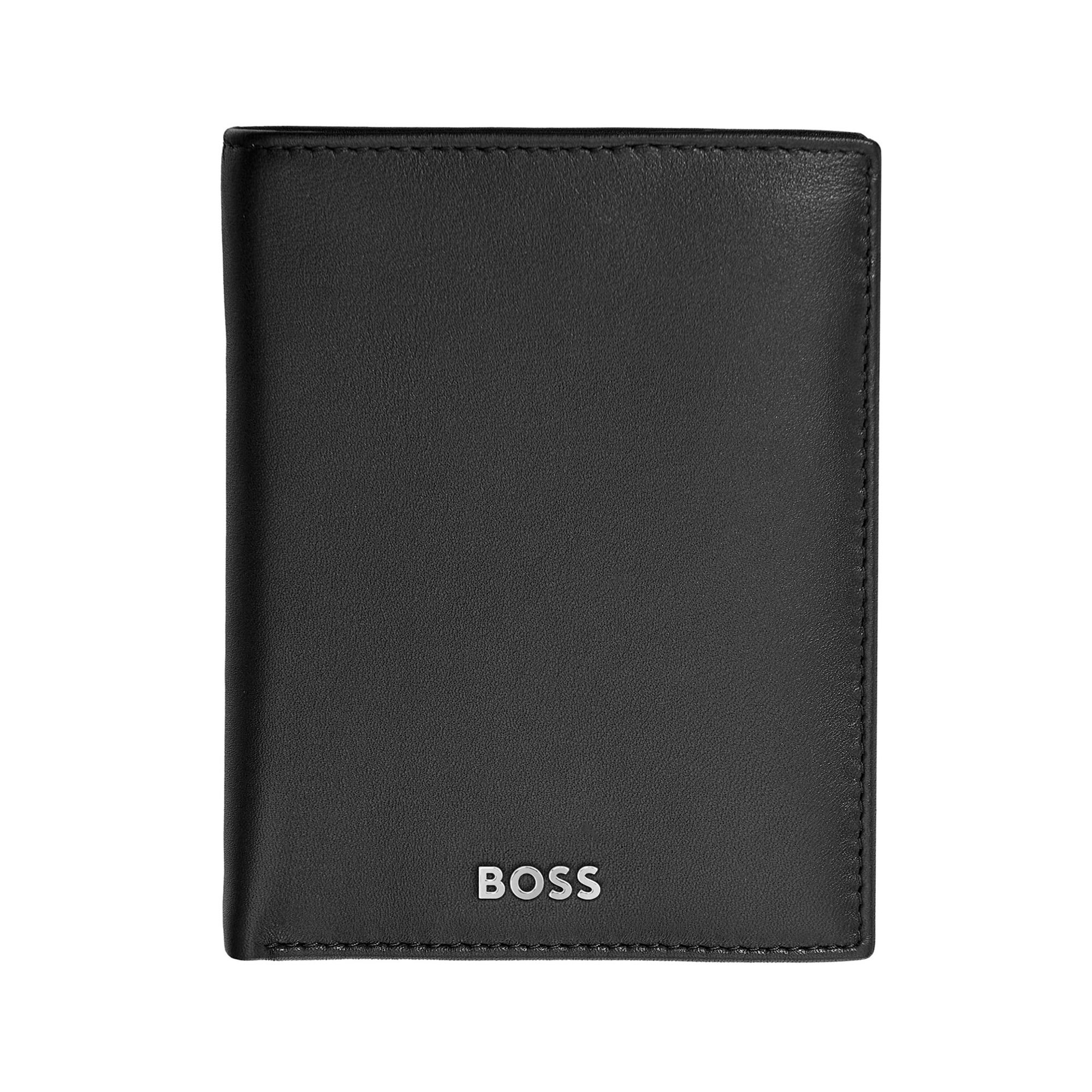 Hugo Boss Калъф за карти и монети Classic Smooth, черен