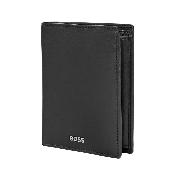 Hugo Boss Калъф за карти и монети Classic Smooth, черен