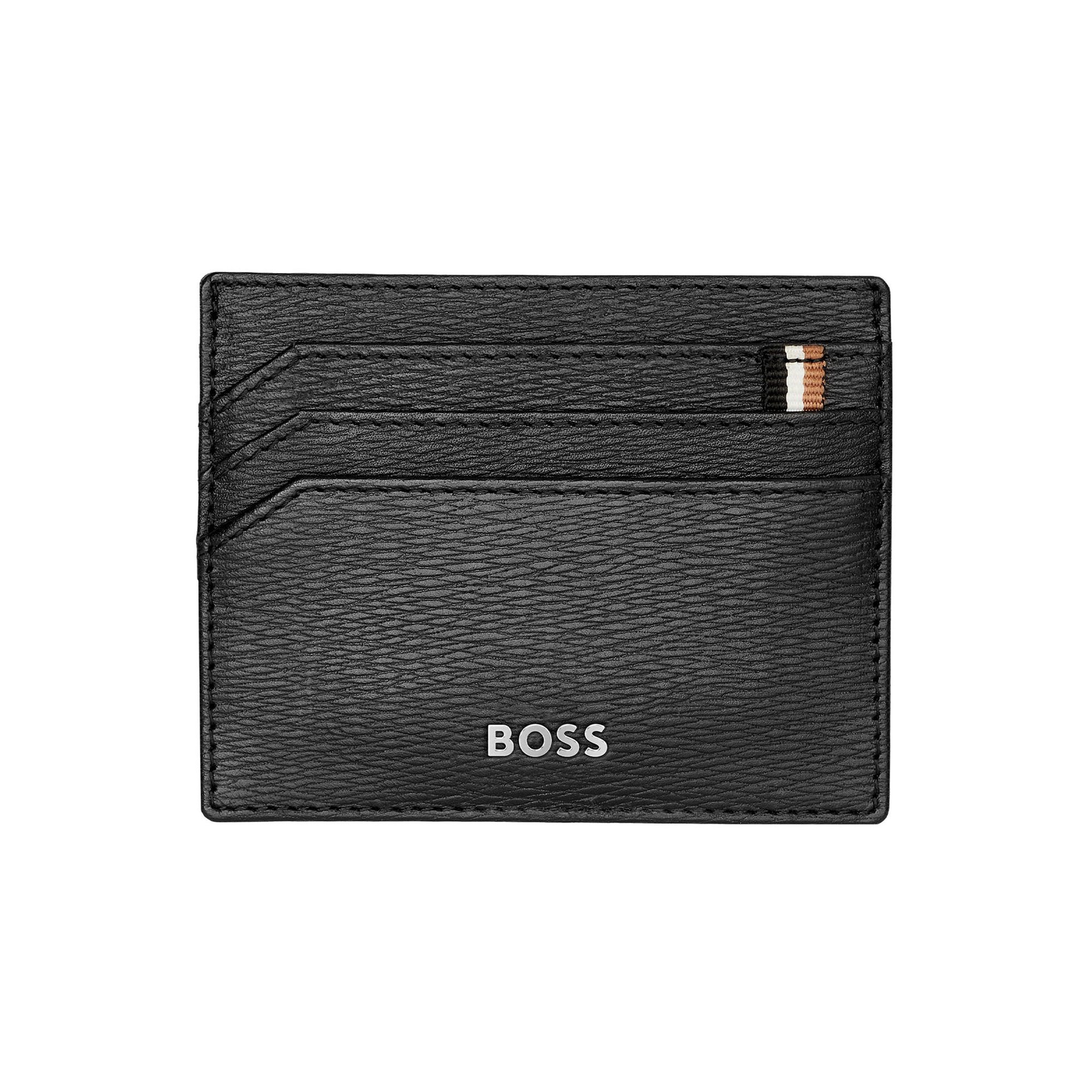 Hugo Boss Калъф за карти Iconic, с 6 отделения, черен