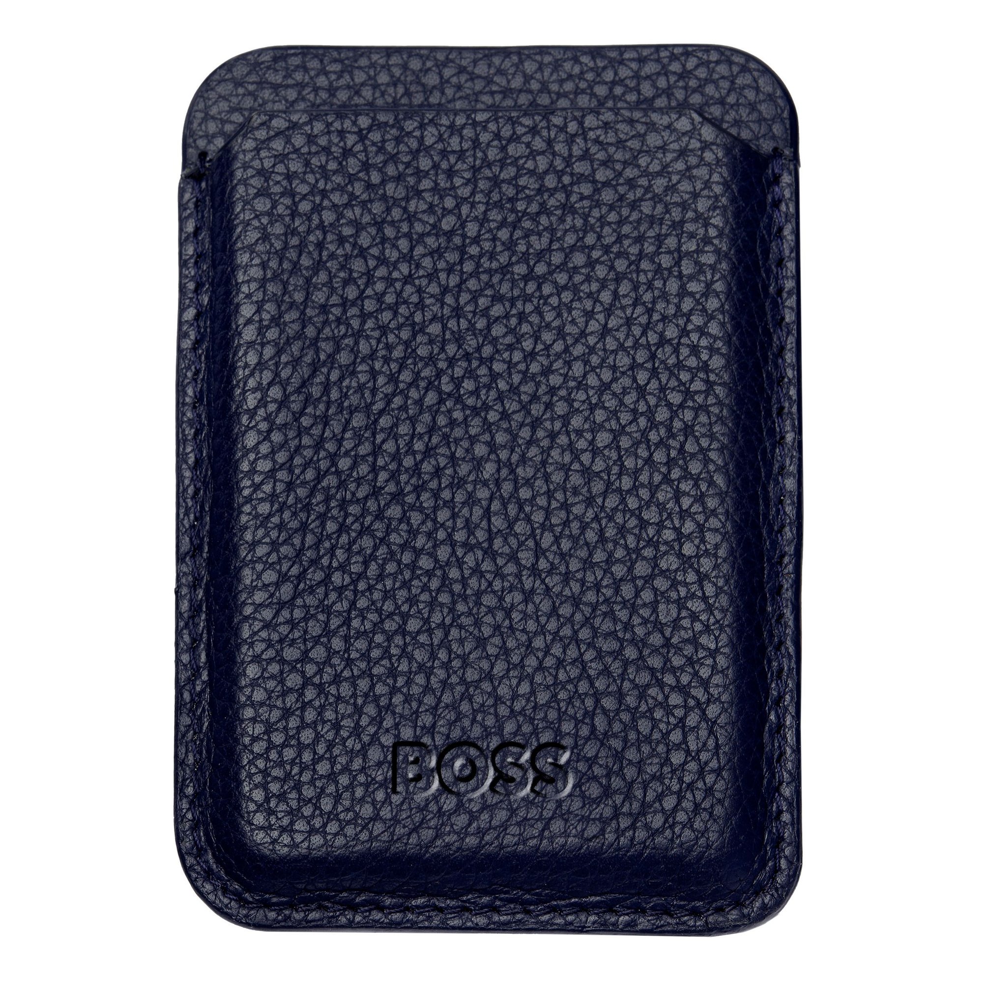 Hugo Boss Калъф за карти Classic Grained, магнитен, за телефон, тъмносин