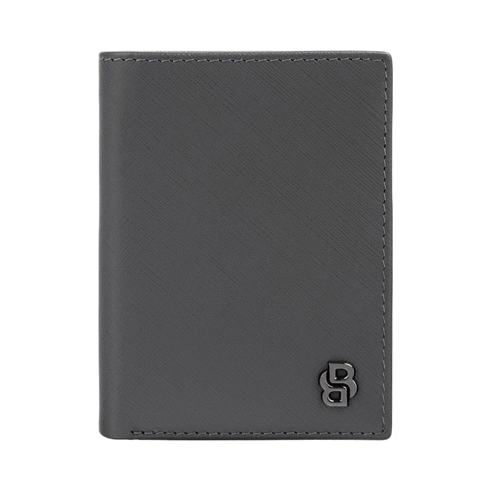 Hugo Boss Калъф за карти Saffiano, с 16 отделения, сив