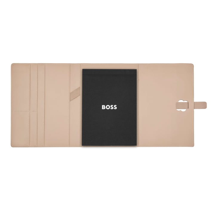 Hugo Boss Конферентна папка Double B, A5, розово-златиста