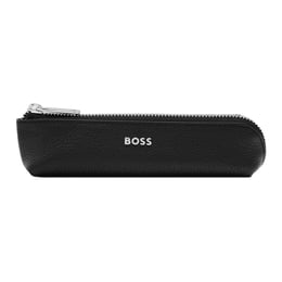 Hugo Boss Несесер Classic Grained, с цип, малък, черен