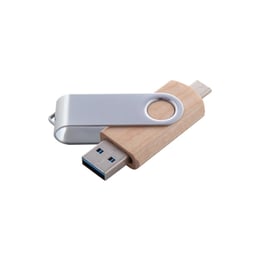 USB флаш памет Swivel Wood, 32 GB, USB 2.0, USB Type C