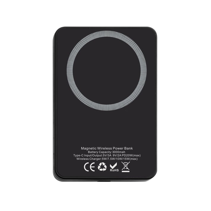Hugo Boss Мобилна батерия Iconic, 3000 mAh, черна