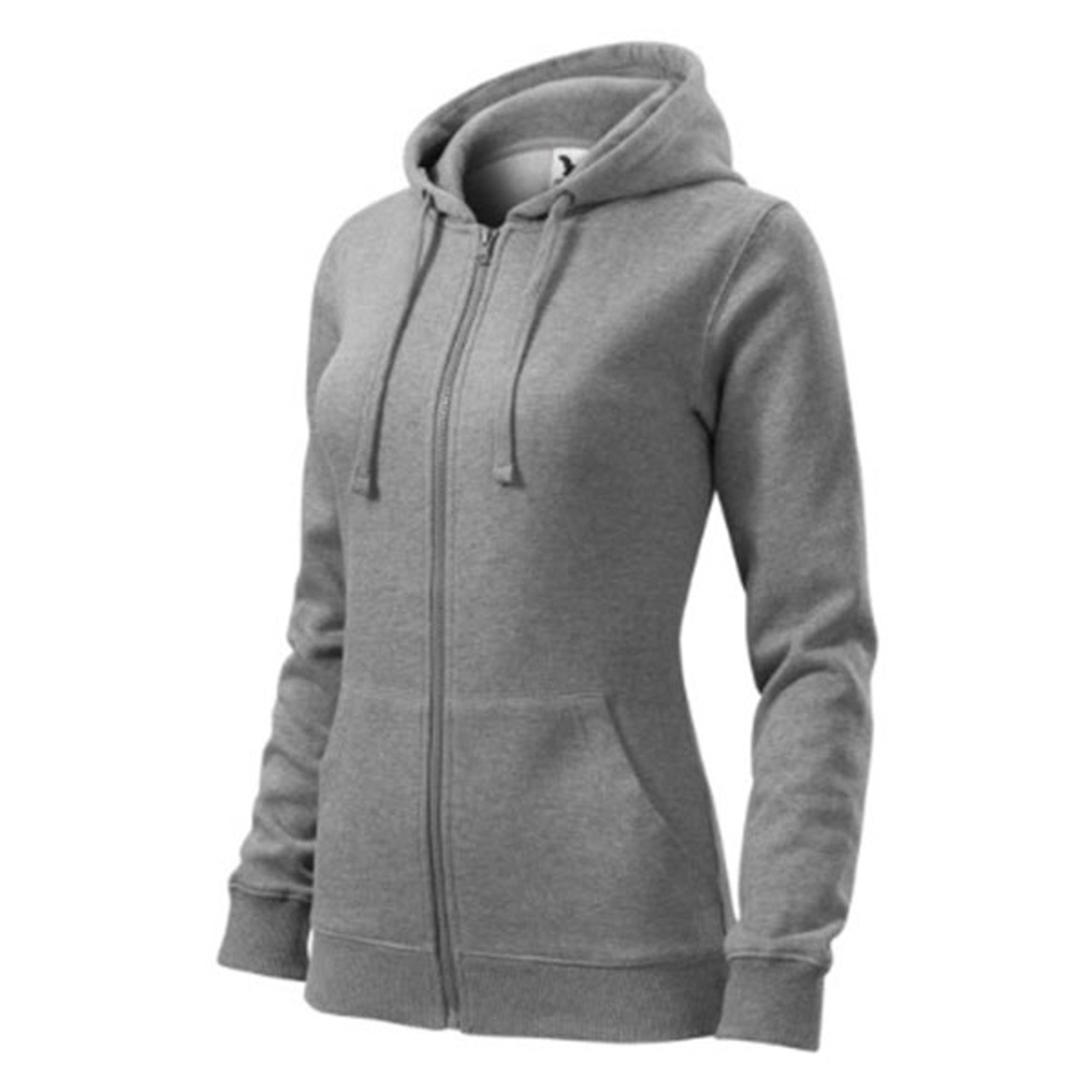 Malfini Дамски суитшърт Zipper 411, размер XL, сив