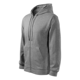 Malfini Мъжки суитшърт Zipper 410, размер XL, сив