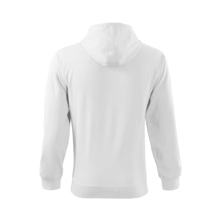 Malfini Мъжки суитшърт Zipper 410, размер XL, бял