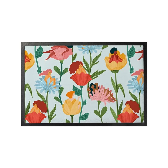 BESTSUB Изтривалка за врата, с гумен гръб, 50 х 70 cm