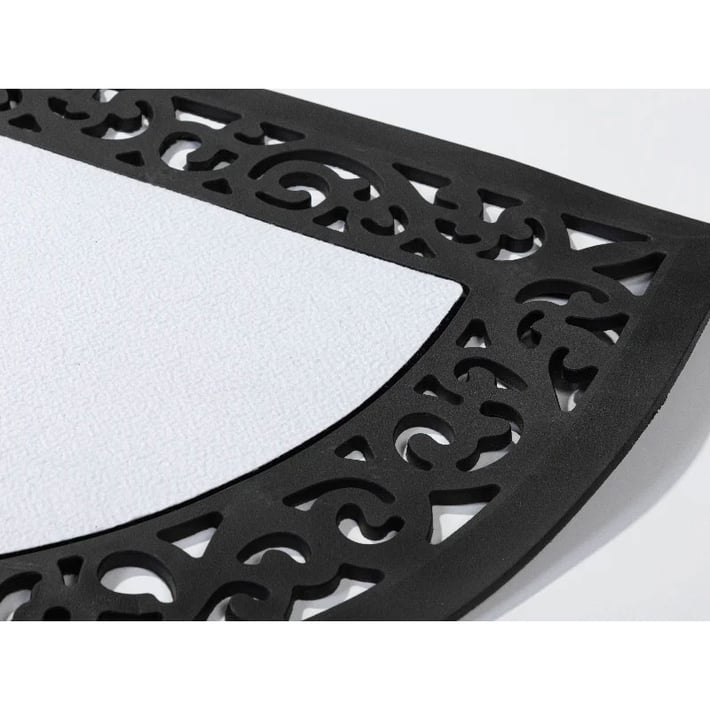 BESTSUB Изтривалка за врата, полукръгла, филцова, 80 х 50 cm