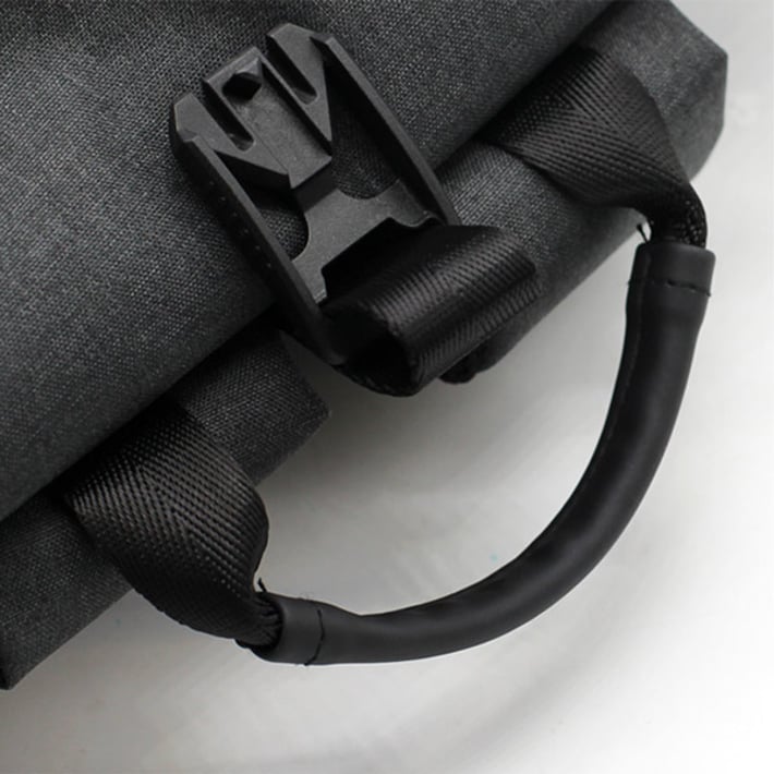 Раница Rolltop, водоустойчива, с джоб, 300D RPET, 40 х 60 cm, черна