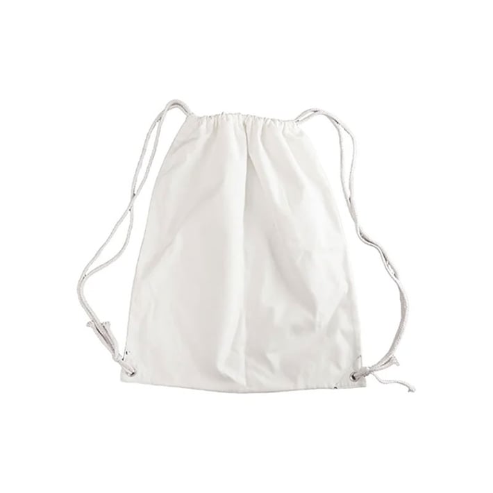 BESTSUB Раница, тип мешка, с връзки, 41 х 49 cm, бяла