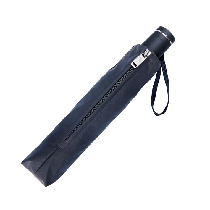 Hugo Boss Чадър Pocket Double B, сгъваем, тъмносин
