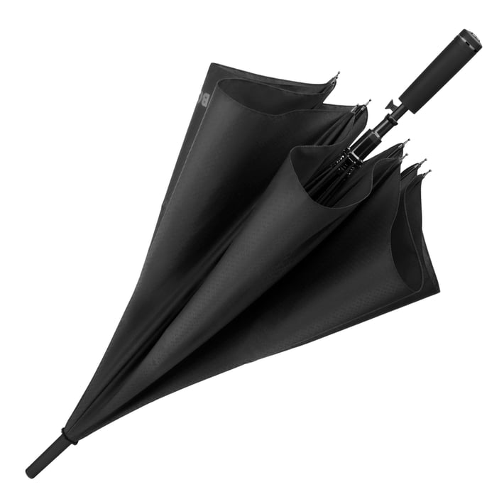 Hugo Boss Чадър Double B, черен