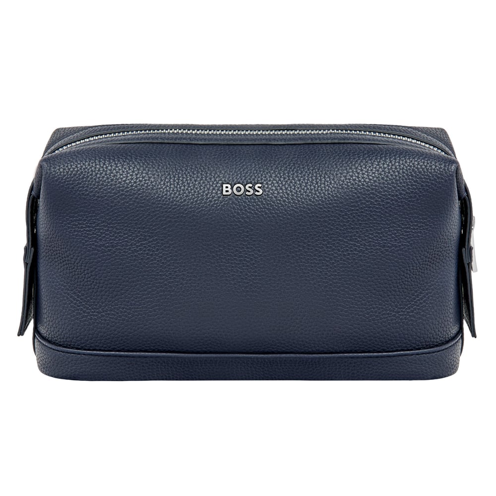 Hugo Boss Козметична чанта Classic Grained, тъмносиня