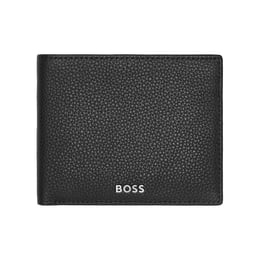 Hugo Boss Портфейл Classic Grained, с капак, черен