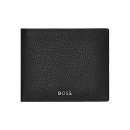 Hugo Boss Портфейл Classic Grained, с капак и отделение за монети, черен