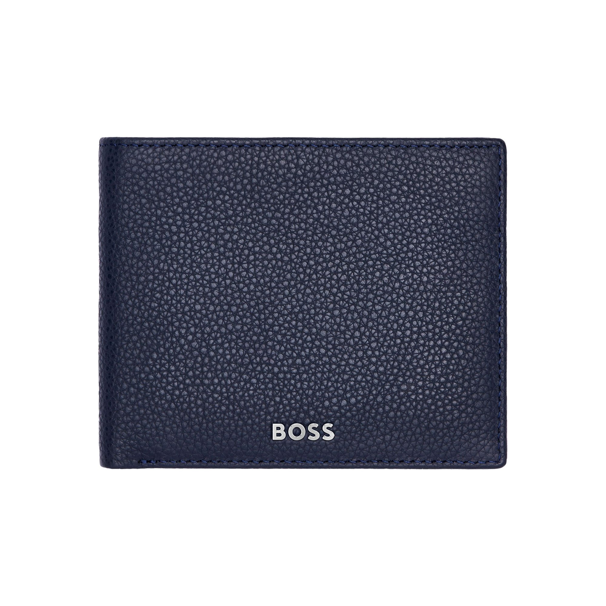 Hugo Boss Портфейл Classic Grained, с отделение за монети, тъмносин