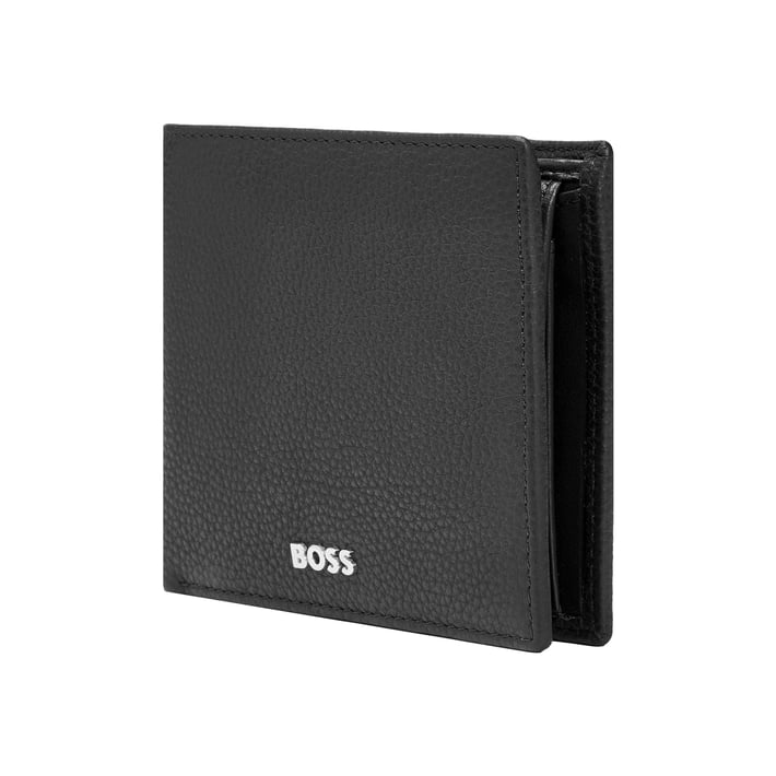 Hugo Boss Портфейл Classic Grained, с отделение за монети, черен