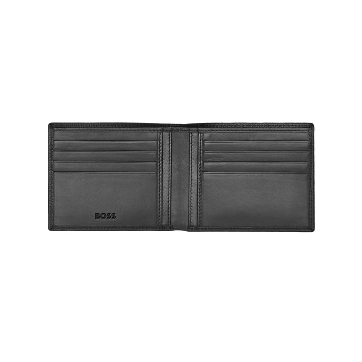 Hugo Boss Портфейл Classic Grained, черен