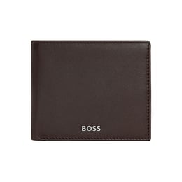 Hugo Boss Портфейл Classic Smooth, с капак и отделение за монети, кафяв