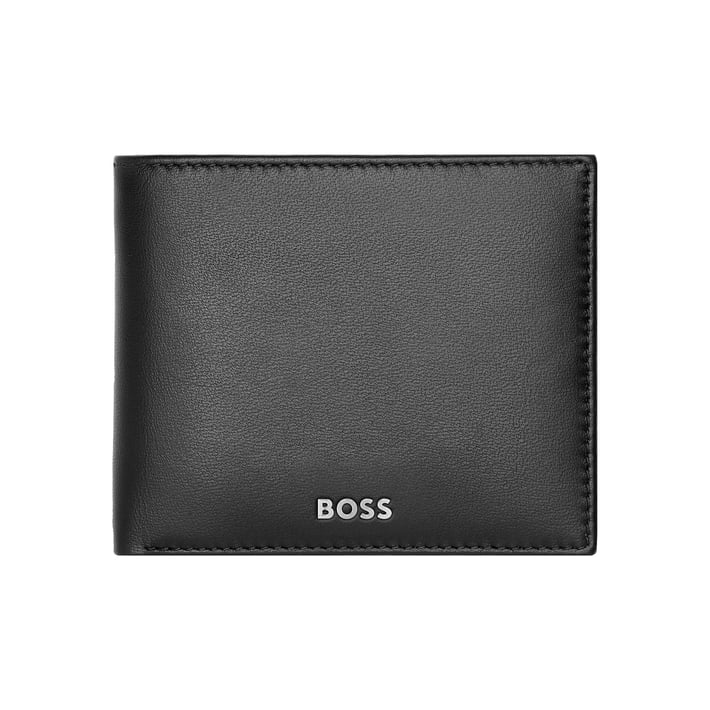 Hugo Boss Портфейл Classic Smooth, с отделение за монети, черен