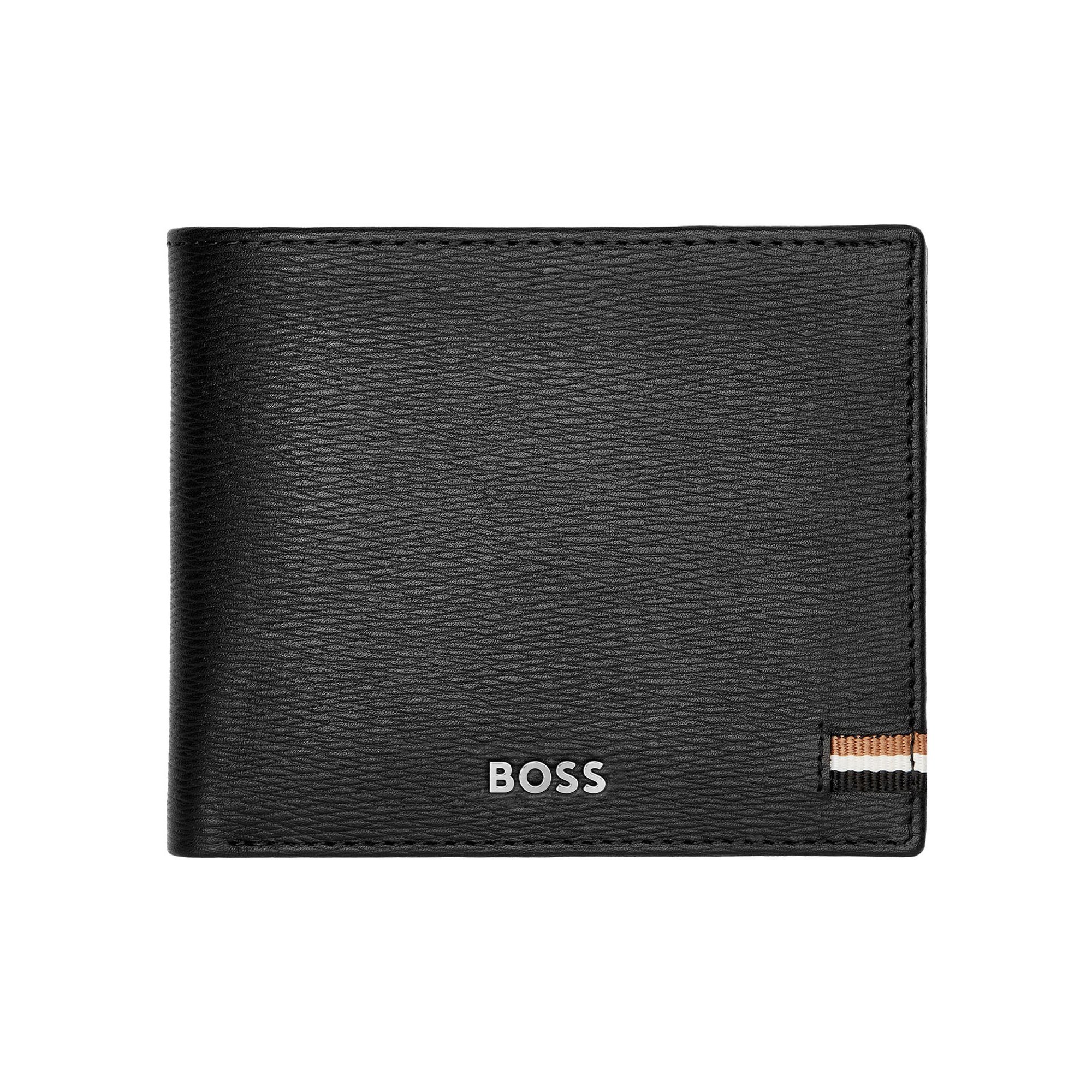 Hugo Boss Портфейл Iconic, с капак, черен