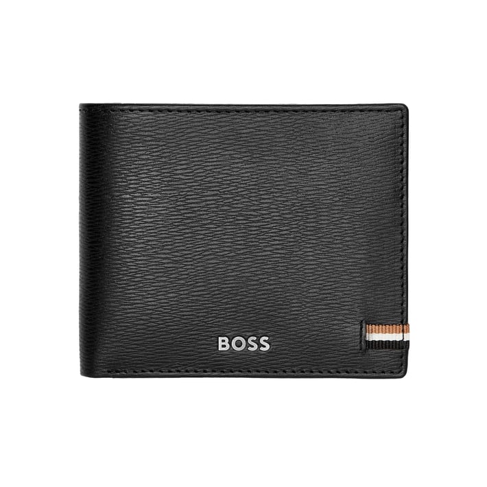 Hugo Boss Портфейл Iconic, с монетник, черен