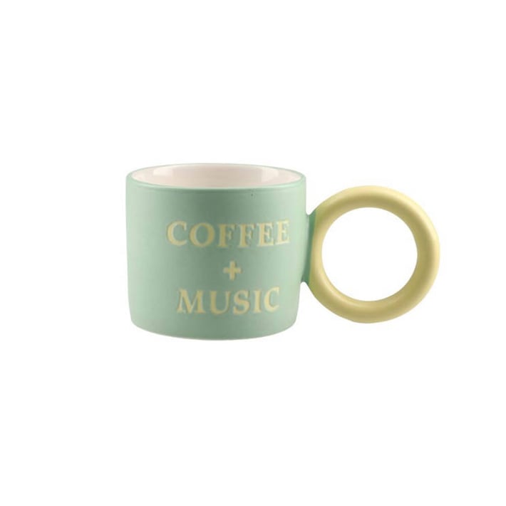 Чаша Takk Lucy, фрази, керамична, матирана, асорти