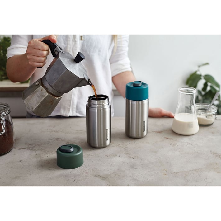 Термочаша Black+Blum, заключваща се, 340 ml, тъмнозелена