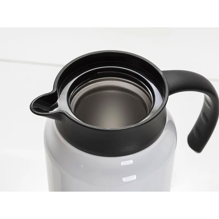 BESTSUB Термокана, с дръжка и капак, 1.5 L, бяло-черна