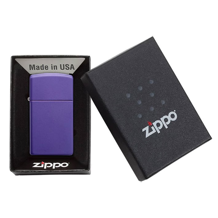 Zippo Запалка 1637 - Slim Purple Matte