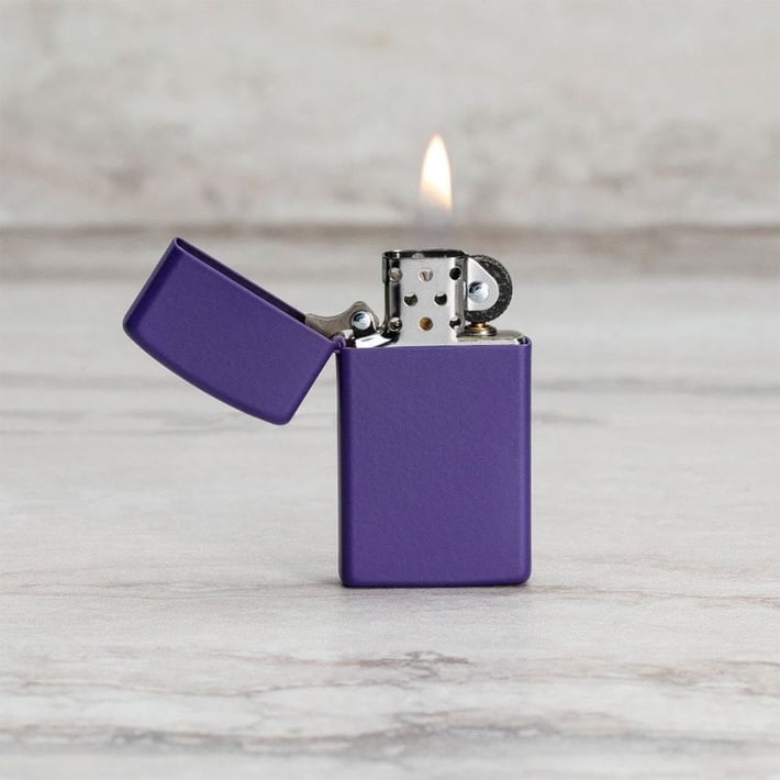 Zippo Запалка 1637 - Slim Purple Matte
