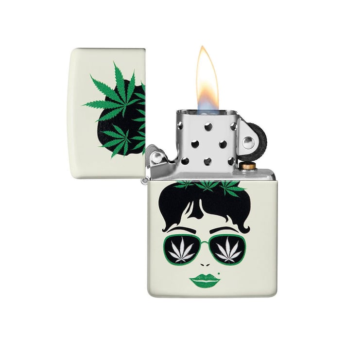 Zippo Запалка 49837 - Cannabis Design