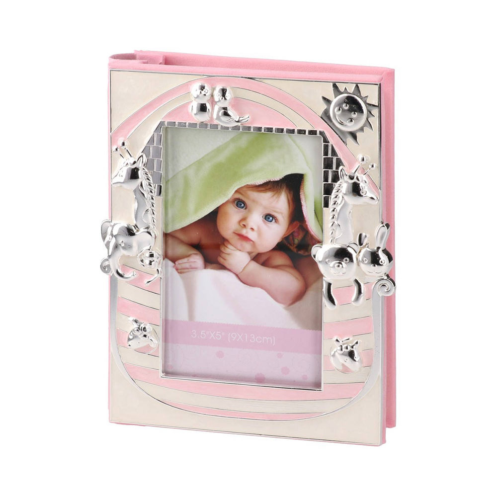 Албум за снимки Takk Stills с метална рамка, 9 х 13 cm, розов