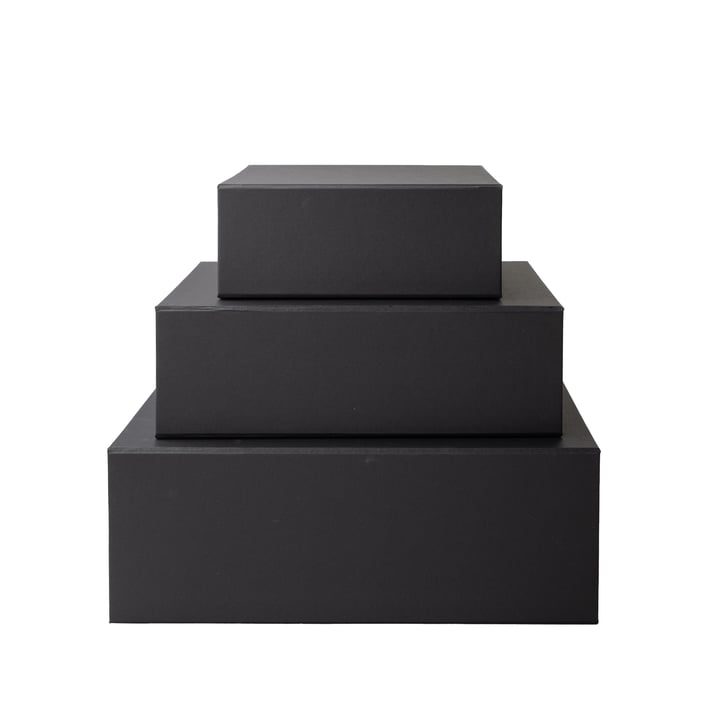 Office 1 Кутия Natural, с магнитно затваряне, сгъваема, 33 х 25 х 12 cm, черна