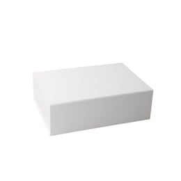Office 1 Кутия Natural, с магнитно затваряне, сгъваема, 33 х 25 х 12 cm, бяла