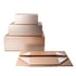 Office 1 Кутия Natural, с магнитно затваряне, сгъваема, 33 х 25 х 12 cm, златиста