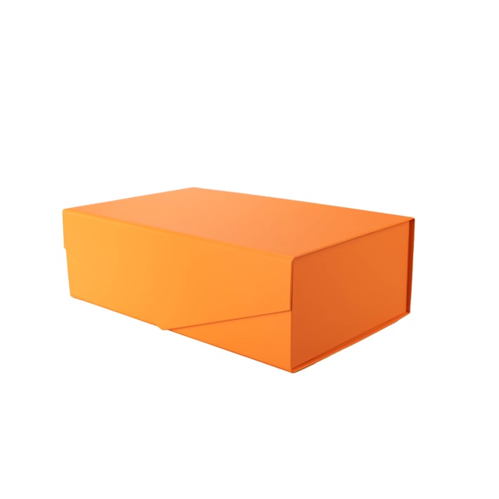 Office 1 Кутия Matt, с магнитно затваряне, сгъваема, 23 х 15 х 10 cm, оранжева